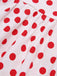 Robe sans manches à revers à pois rose années 1950