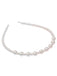 Bandeau Rétro en Perles Blanches