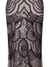 Robe Charleston Longue Vintage Année 20 Paillettes Dos Rose Soirée Cocktail