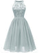 Robe Swing Vintage Année 50 en Dentelle à Fleurs Soirée Cocktail Pin Up