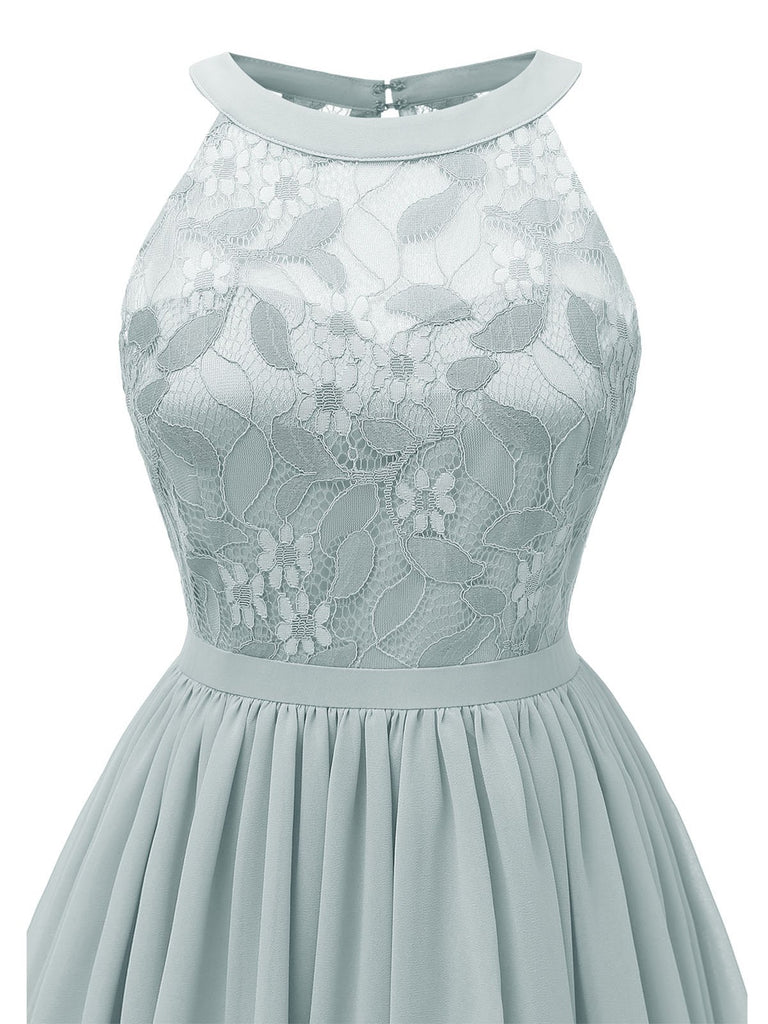 Robe Swing Vintage Année 50 en Dentelle à Fleurs Soirée Cocktail Pin Up