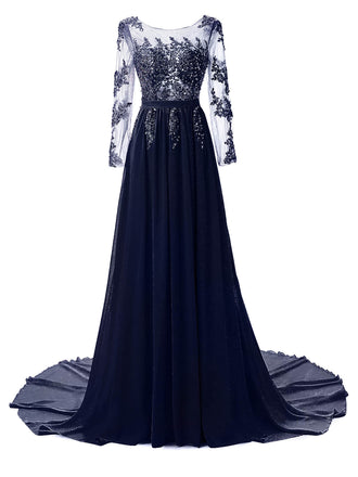 robe longue strass mousseline patchwork tulle