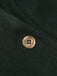 Manteau Boutons Uni Vert Foncé Années 1950