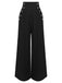 Pantalon noir à Bretelles Unies des Années 1930