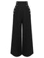 Pantalon noir à Bretelles Unies des Années 1930