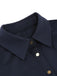 Robe trapèze bleu marine à lacets et revers des années 1950 Cocktail Chic