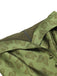Robe trapèze verte à épaules dénudées et revers des années 1950
