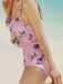 Maillot de Bain Une Pièce Fleuri à Volants