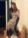 Robe Charleston Vintage Gatsby Année 20 à Franges Paillettes Soirée Cocktail