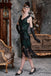 Robe Charleston Vintage Gatsby Année 20 à Franges Paillettes Soirée Cocktail