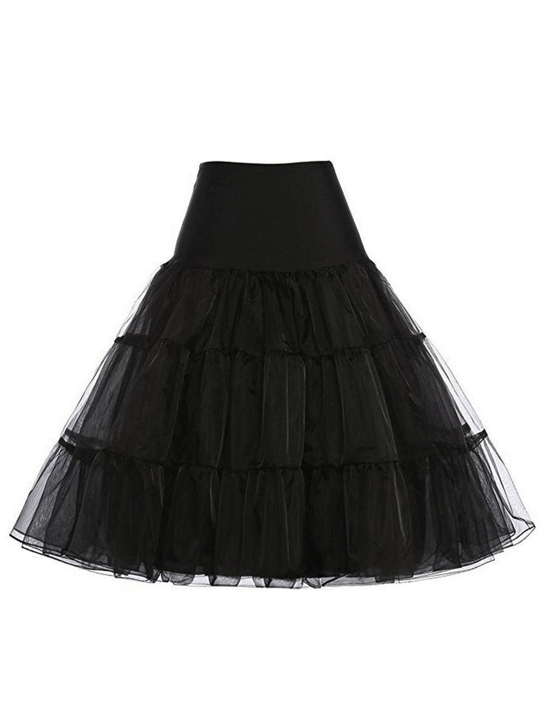 Jupon Vintage à Grande Taille Années 50 en Tulle Rétro Chic