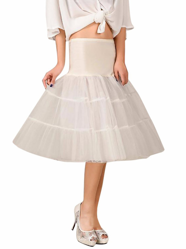 Jupon Vintage à Grande Taille Années 50 en Tulle Rétro Chic