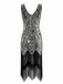 Robe Cocktail Vintage Année 20 Gatsby à Franges à Paillettes Soirée Chic