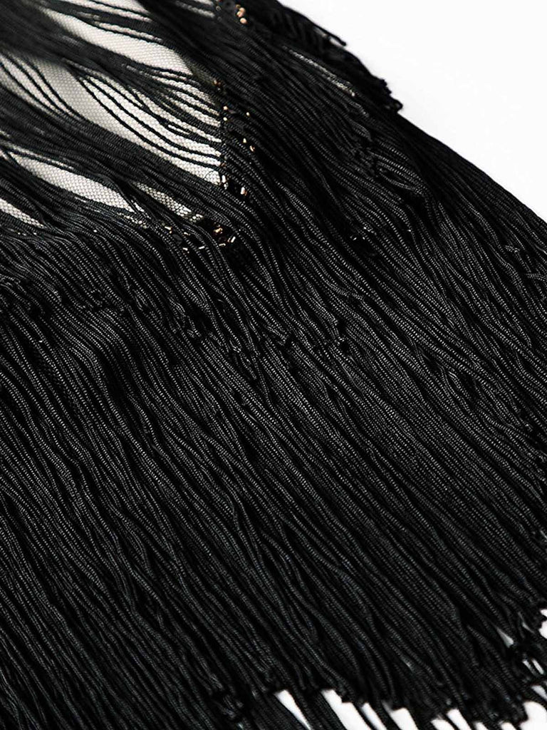 Robe Cocktail Vintage Année 20 Gatsby à Franges à Paillettes Soirée Chic
